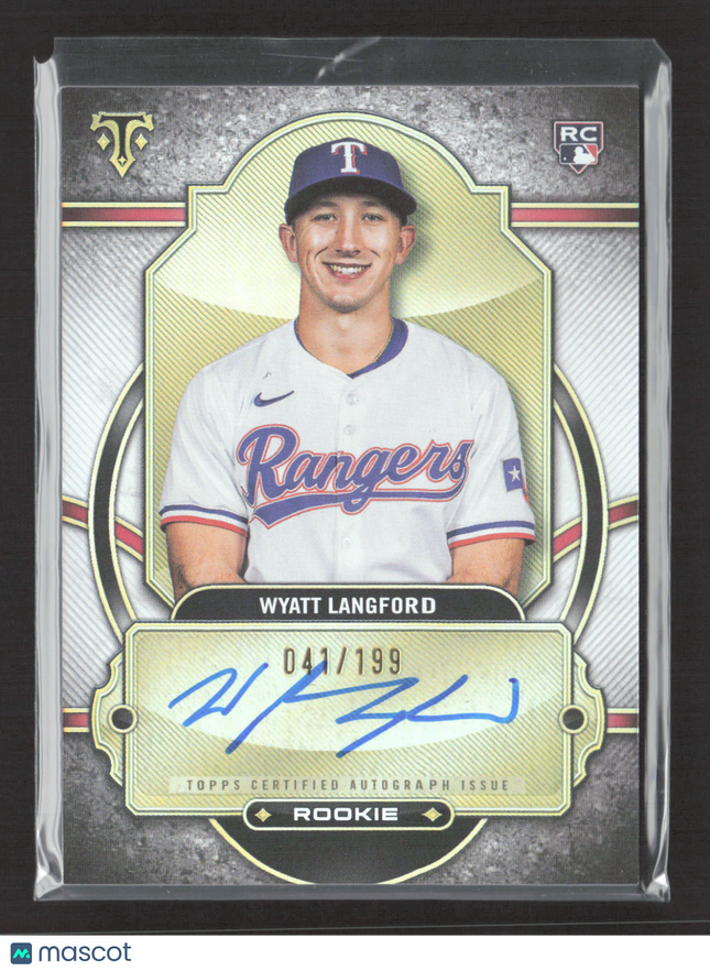 2024 Topps Triple Threads Wyatt Langford #RA-WL RC Auto 041/199