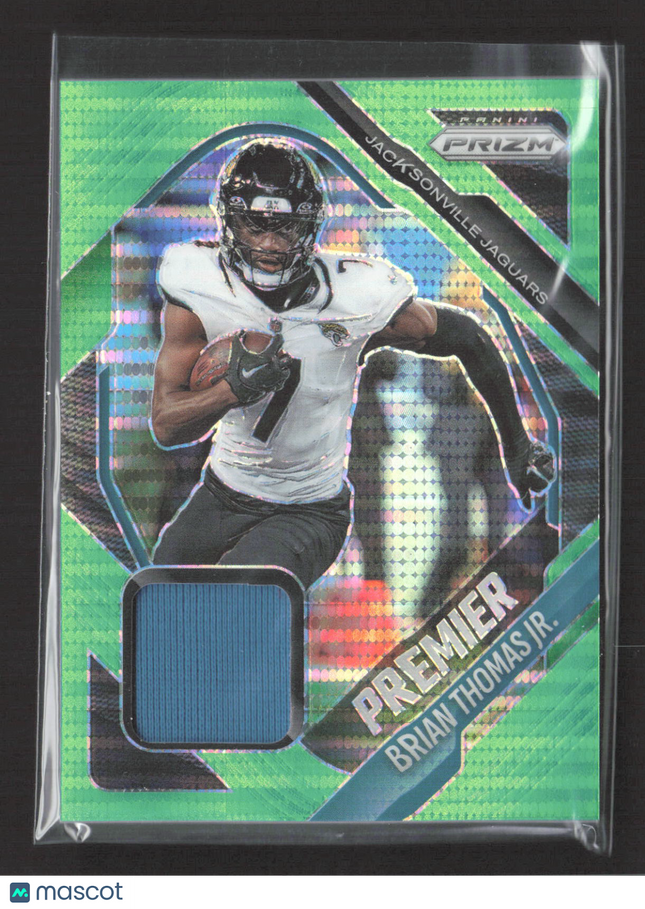 2025 Panini Prizm Premier Brian Thomas Jr. #PJY-BTJ Green Pulsar Patch