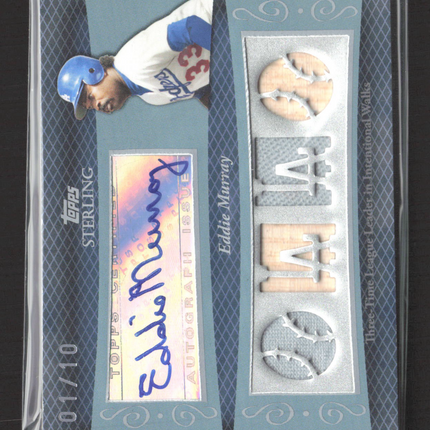 2008 Topps Sterling Sterling Moments Eddie Murray #4SMA-17 Auto Patch 01/10