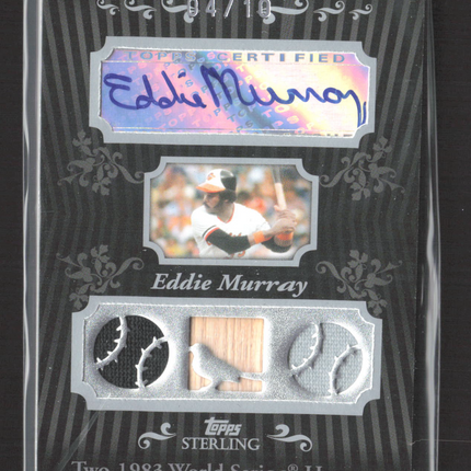 2008 Topps Sterling Sterling Moments Eddie Murray #3SMA-10 04/10 Patch Auto