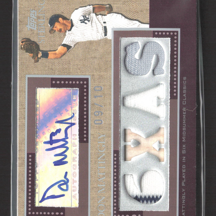 2008 Topps Sterling Patch Auto Don Mattingly #4CSA-112 /10 Game Used Patch Auto
