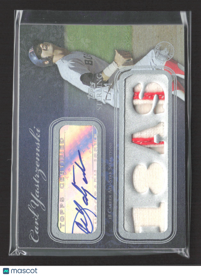 2008 Topps Sterling Sterling Carl Yastrzemski #4SSA-116 Patch Auto 1/1