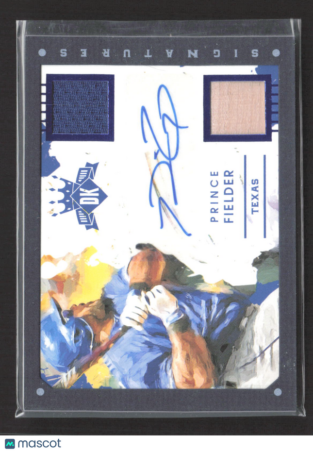 2016 Panini Diamond Kings Auto Prince Fielder #DKS-PF Patch Bat Auto /5