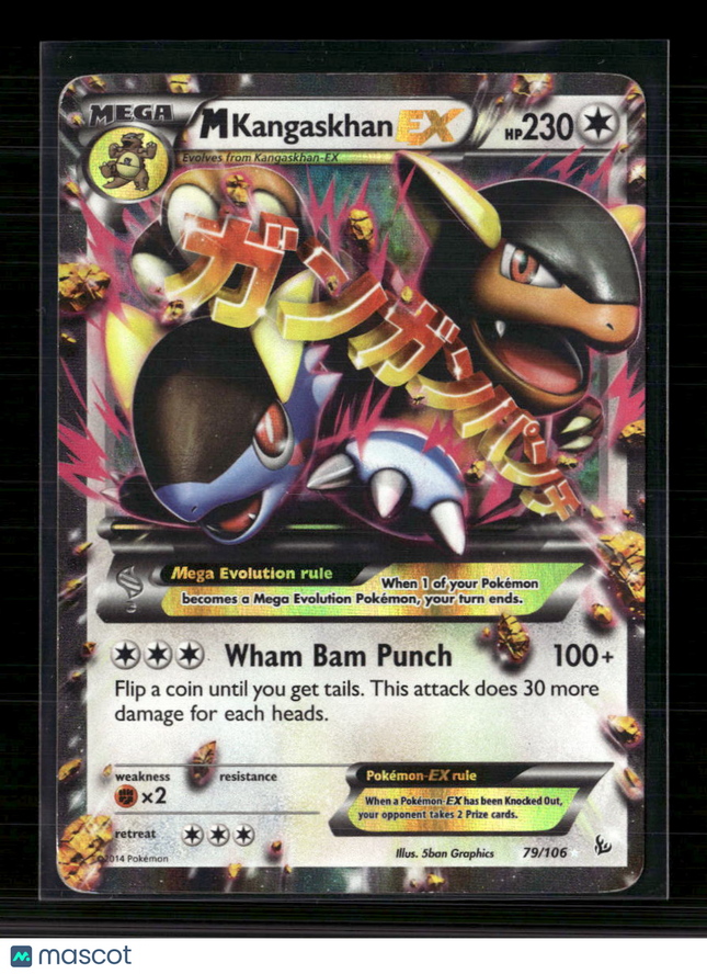 Pokemon 2014 Flashfire M Kangaskhan EX FA #79/106
