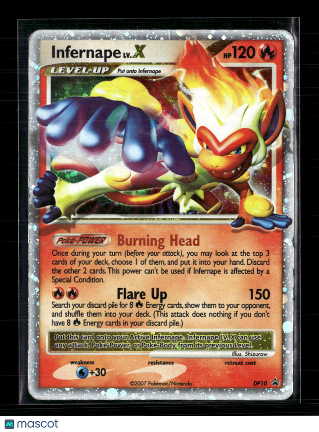 Pokemon 2007 Diamond & Pearl Infernape LV.X #DP10