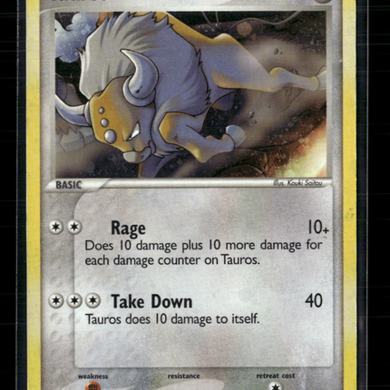 Pokemon 2005 EX Unseen Forces Tauros #5/17
