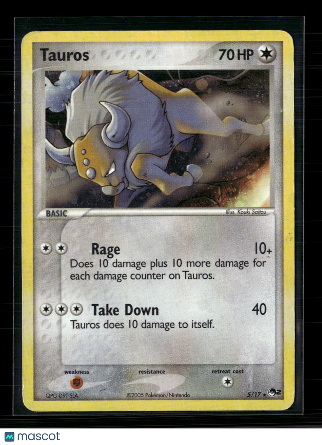 Pokemon 2005 EX Unseen Forces Tauros #5/17