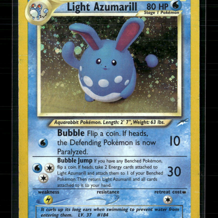 Pokemon 2002 Neo Destiny Light Azumarill #13/105