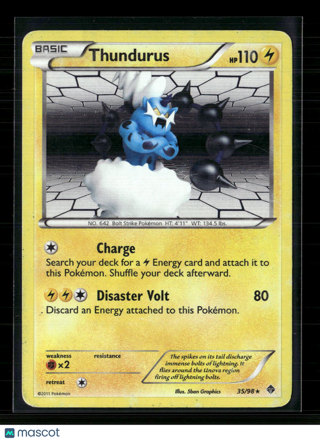 Pokemon 2011 Emerging Powers Thundurus #35/98