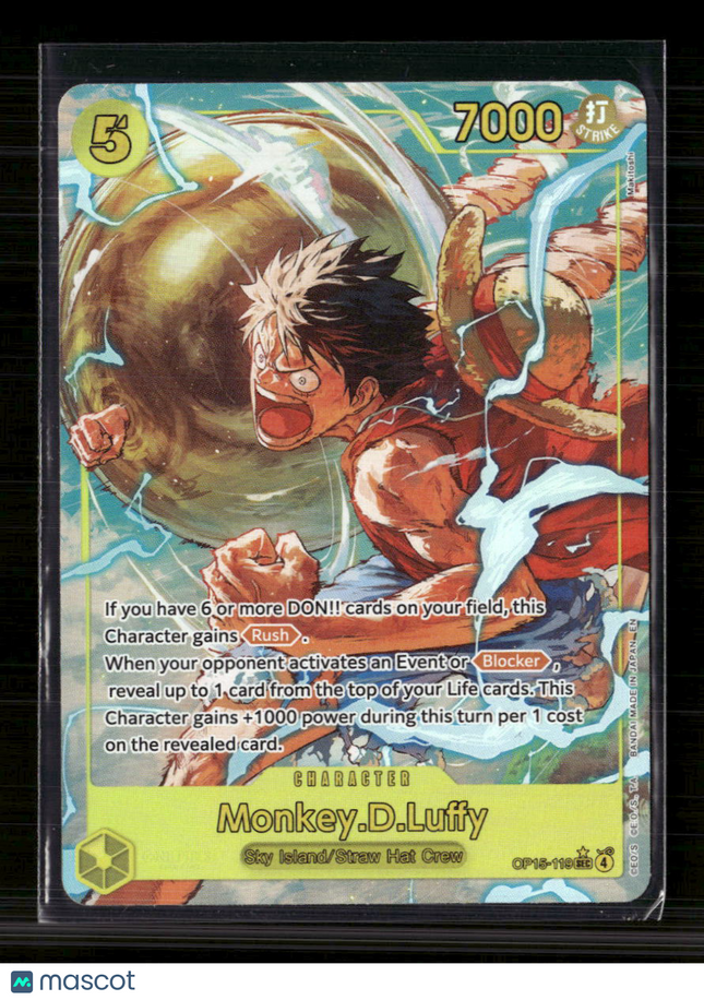 One Piece Card Game Monkey.D.Luffy Adventure on Kami's Island SEC OP15-119