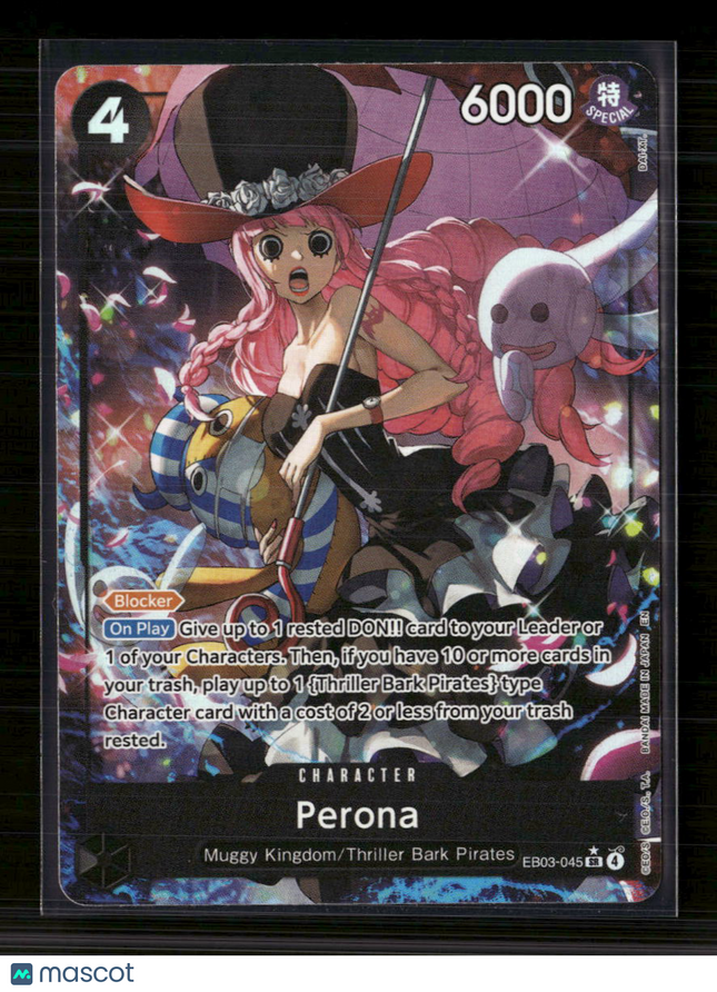 One Piece Card Game Perona Extra Booster One Piece Heroine's Edition SR EB03-045