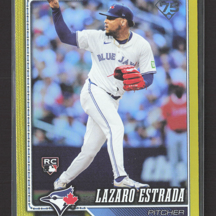 2026 Topps Series One Lazaro Estrada #299 Yellow RC /399