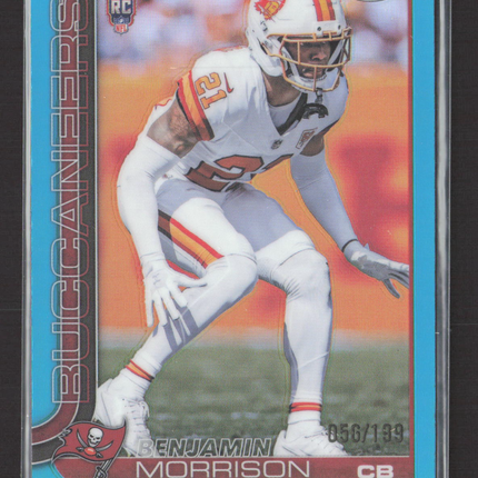 2025 Topps Chrome Benjamin Morrison #355 Blue RC 056/199