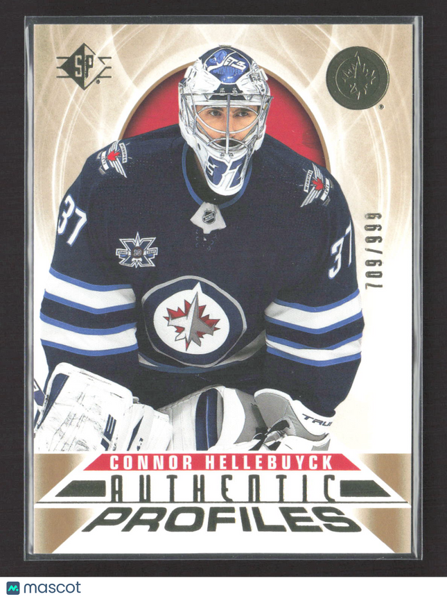 2021 Upper Deck SP Authentic Profiles Connor Hellebuyck #AP-3 Silver 709/999