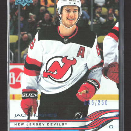 2026 Upper Deck Series 2 Hockey Deluxe Jack Hughes #351 046/250