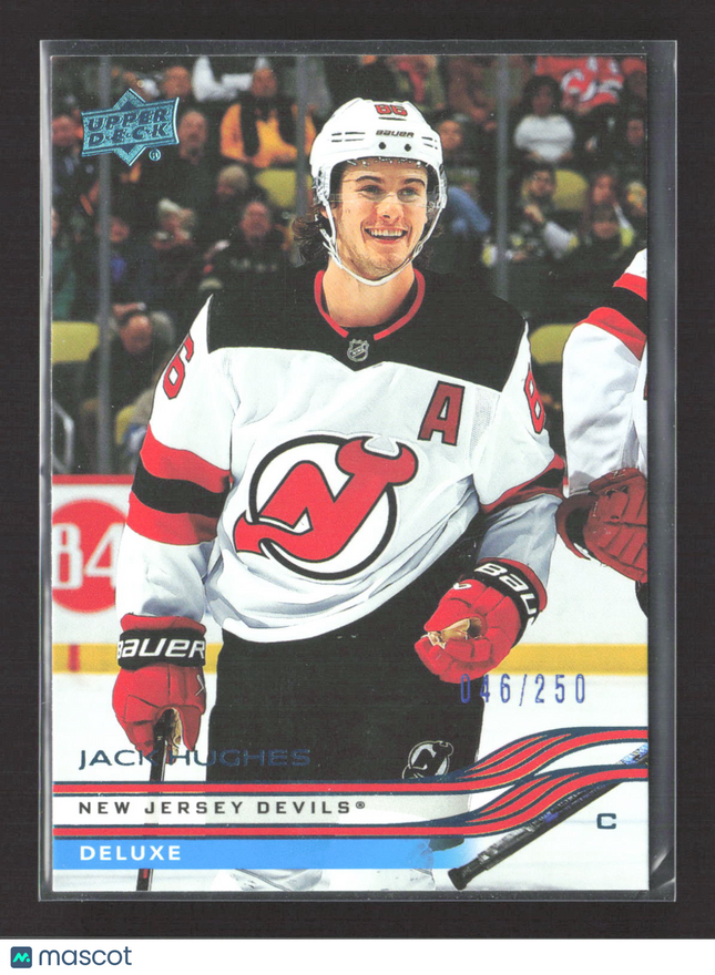 2026 Upper Deck Series 2 Hockey Deluxe Jack Hughes #351 046/250