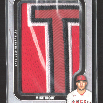 2025 Topps In the Name Mike Trout #ITN-MT Letter Patch 1/1