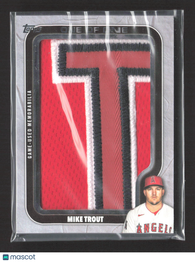 2025 Topps In the Name Mike Trout #ITN-MT Letter Patch 1/1
