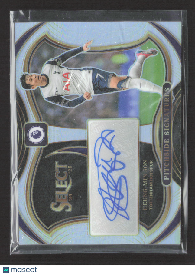 2025 Panini Select Prizm Pitchside Signatures Heung-Min Son #PS-HMS Silver Auto