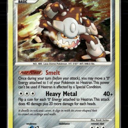 Pokemon 2008 Legends Awakened Heatran Deck Exclusive Holo #30/146