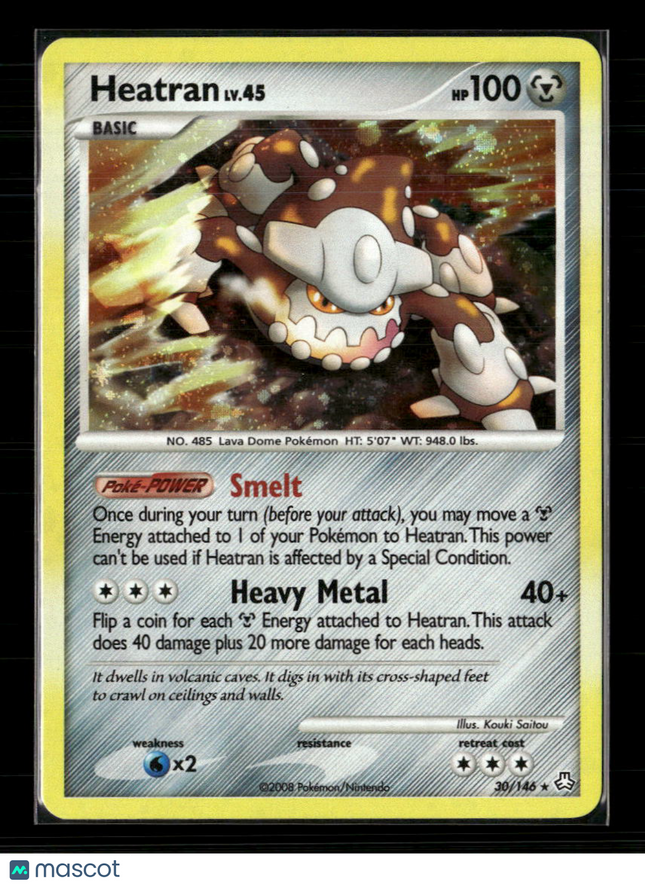 Pokemon 2008 Legends Awakened Heatran Deck Exclusive Holo #30/146