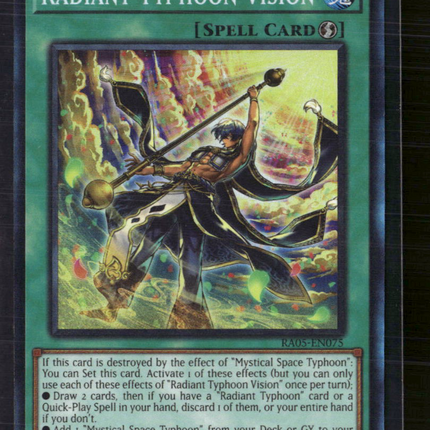 Yu-Gi-Oh! Radiant Typhoon Vision Rarity Collection 5 Collector's Rare RA05-EN075