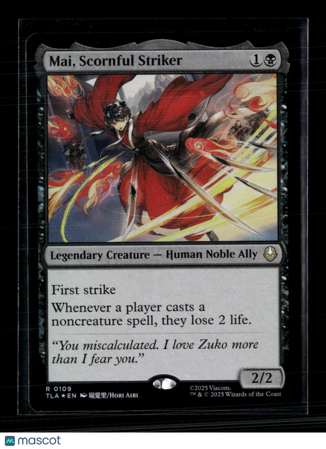 Magic: The Gathering Mai, Scornful Striker Avatar: The Last Airbender R 109 Foil