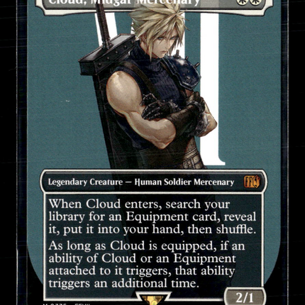 Magic The Gathering Cloud Midgar Mercenary Borderless FINAL FANTASY M 375 Normal