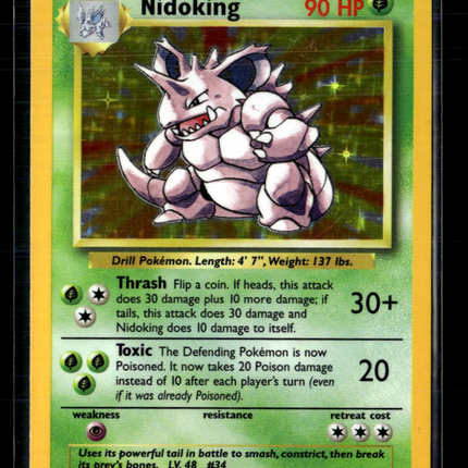 Pokemon 1999 Base Set Nidoking #11/102