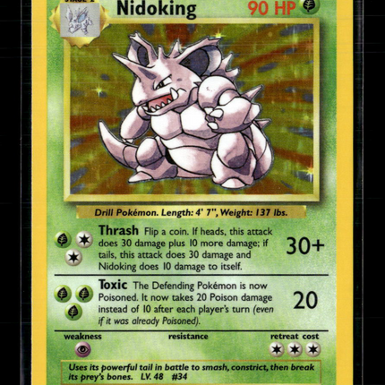 Pokemon 1999 Base Set Nidoking #11/102