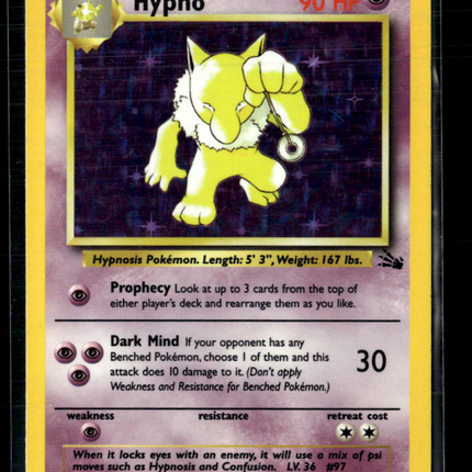 Pokemon 1999 Fossil Hypno #8/62