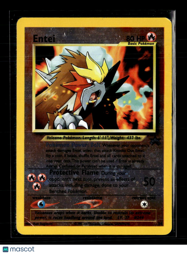 Pokemon 2001 Wizards Entei #34
