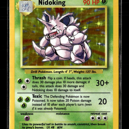 Pokemon 1999 Base Set Nidoking #11/102