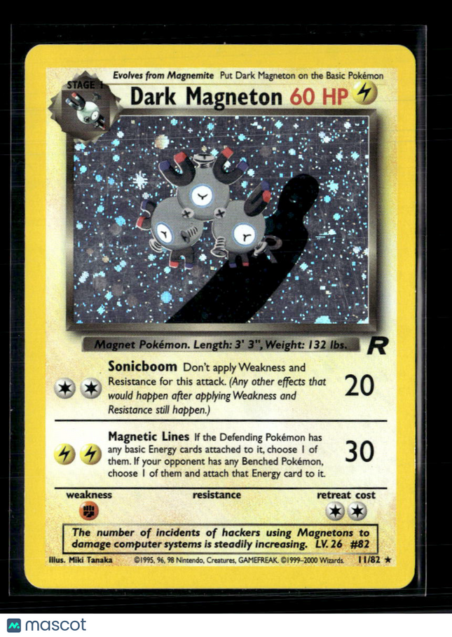 Pokemon 2000 Team Rocket Dark Magneton #11/82
