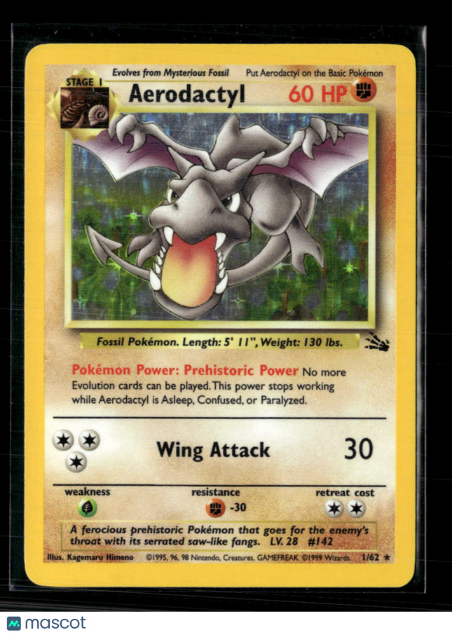 Pokemon 1999 Fossil Aerodactyl #1/62