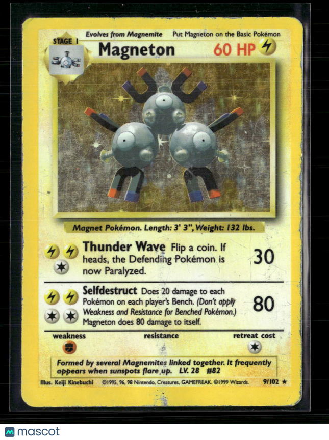 Pokemon 1999 Base Set Magneton #9/102