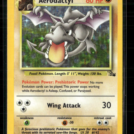 Pokemon 1999 Fossil Aerodactyl #1/62