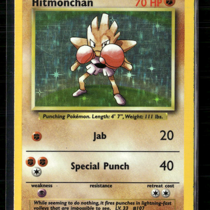 Pokemon 1999 Base Set Hitmonchan #7/102