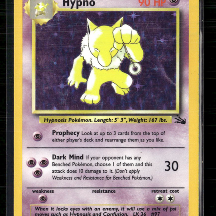 Pokemon 1999 Fossil Hypno #8/62