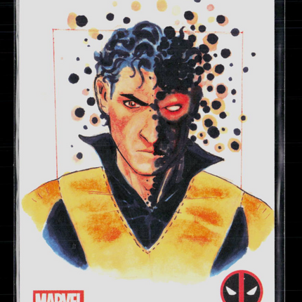 2025 Topps Deadpool Chrome Sunspot Don Nguyen Original Sketch Card 1/1