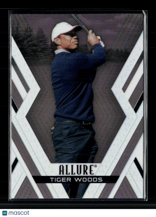 2026 Upper Deck Allure Golf Tiger Woods #1 Black Rainbow