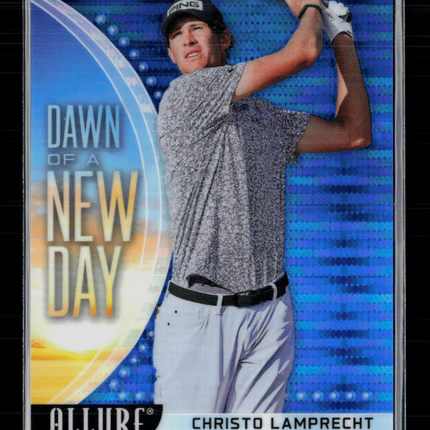 2026 UD Allure Golf Dawn of a New Day Christo Lamprecht Spectrum Blue /10
