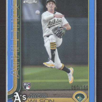 2025 Topps Chrome Jacob Wilson #96 Blue RC 060/150