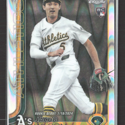 2025 Topps Chrome Update Series Jacob Wilson #USC150 RayWave Refractor RC