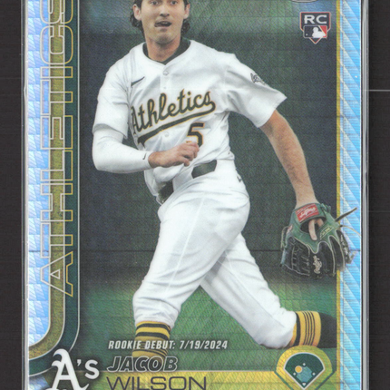 2025 Topps Chrome Update Jacob Wilson #USC150 Prism Refractor RC