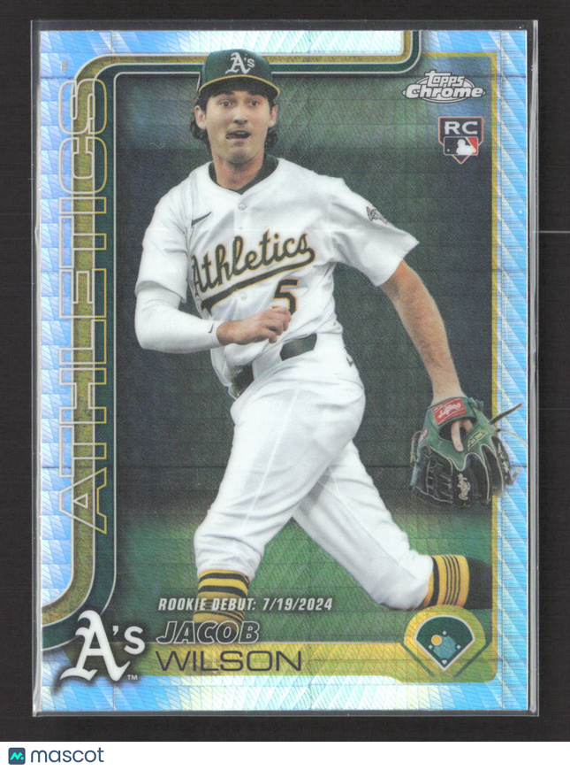 2025 Topps Chrome Update Jacob Wilson #USC150 Prism Refractor RC