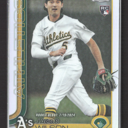 2025 Topps Chrome Update Jacob Wilson #USC150 Refractor RC