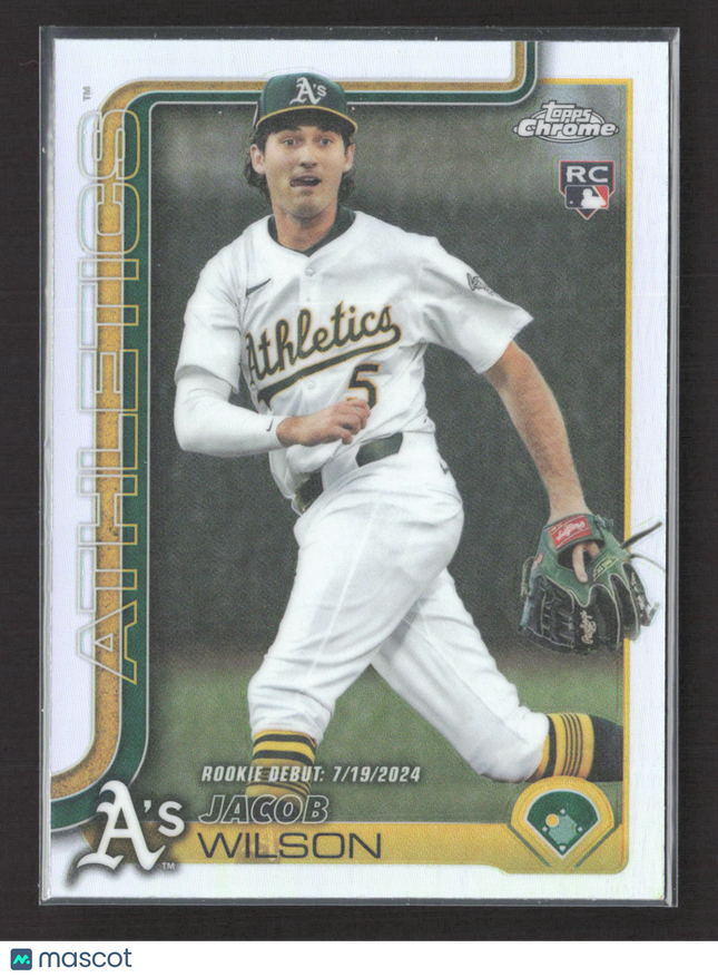 2025 Topps Chrome Update Jacob Wilson #USC150 Refractor RC