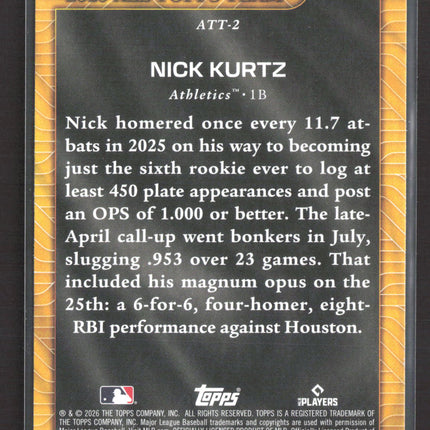 2026 Topps All Topps Team Nick Kurtz #ATT-2