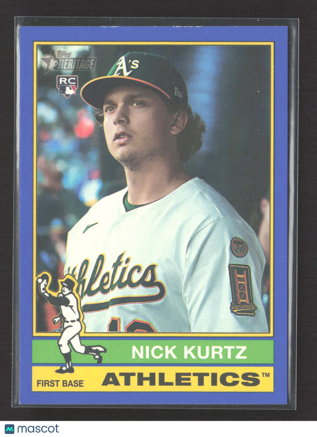 2024 Topps Heritage Nick Kurtz #706 Blue Border RC